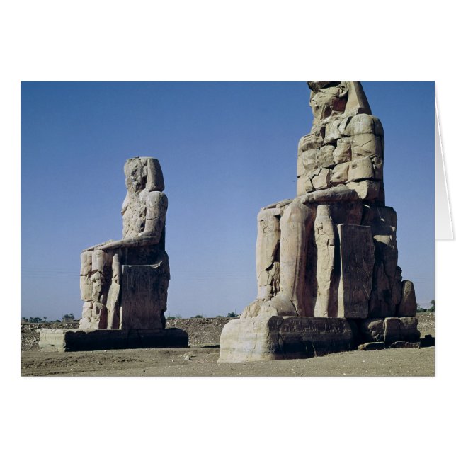 Colossi de Memnon, estatuas de Amenhotep (Anverso (Horizontal))