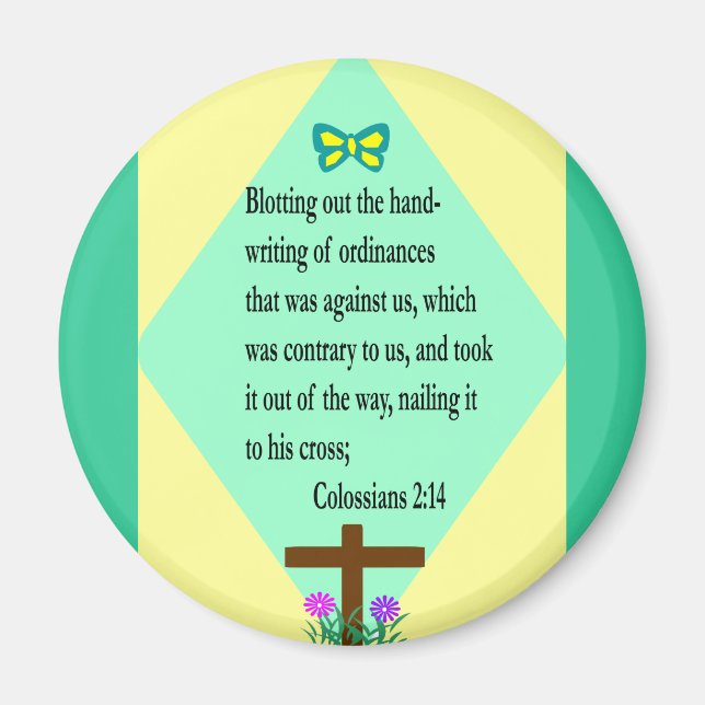 Colossian 2:14 imán (Frente)