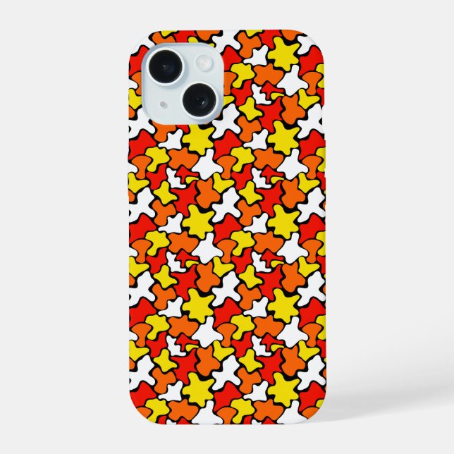 Colourful blob all over print iphone 15 case (Reverso )