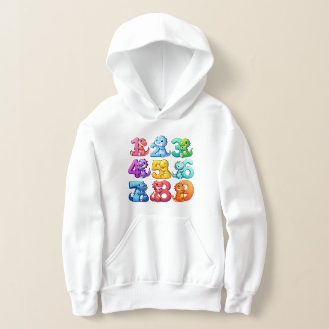 Colourful Numbers Maths Hoodie for Kids (Distribución )