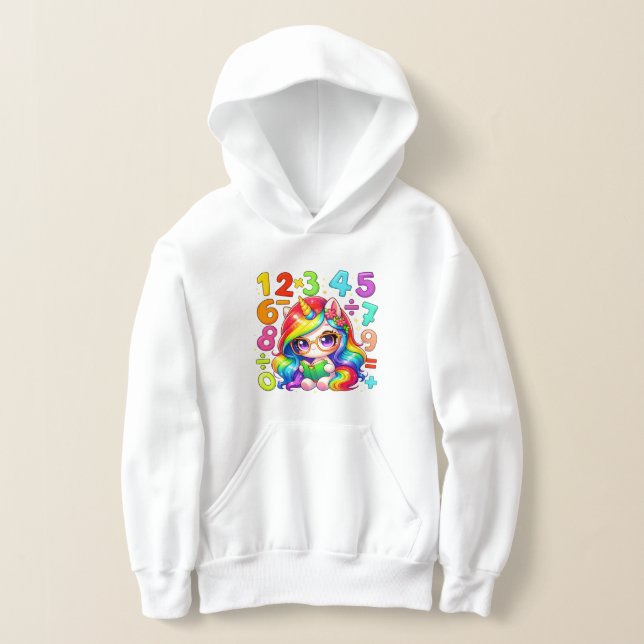 Colourful Numbers Maths Hoodie for Kids and School (Distribución )