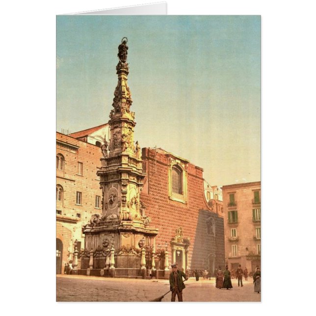 Columna de la Virgen, Piazza Trinit&agrave Maggior (Frente)