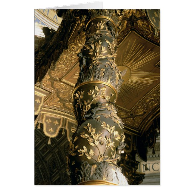 Columna del azúcar de cebada del Baldacchino (Frente)