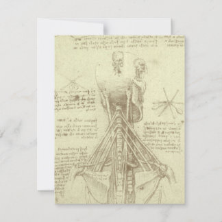 Columna espinal de anatomía humana de Leonardo da 