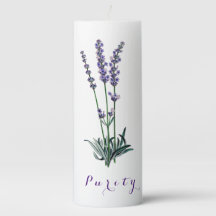 Vela de devoción Inspiradora de pureza de lavanda