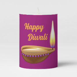 Columna Vela del pilar de la lámpara Diwali Diya
