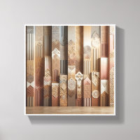 Columnas geométricas abstractas modernas - Arte 3D