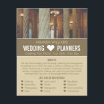 Columnas góticas, publicidad del planificador de e<br><div class="desc">Columnas góticas,  Volante publicitario del planificador de eventos Boda por la Tienda de tarjetas de visita.</div>