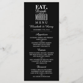 Coma, bebe y bebe el menú Boda casado