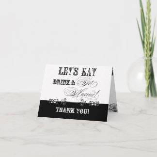 Coma, bebe y cásate gracias tarjetas
