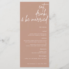 Coma, Bebe Y Sé Casado Menú Boda De Guión