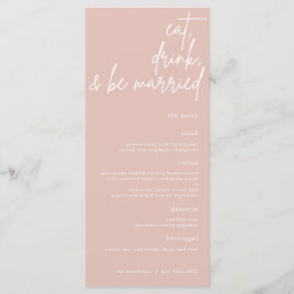 Coma, Bebe Y Sé Casado Menú Boda De Guión