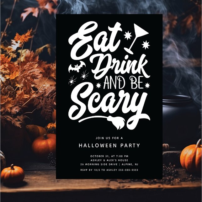 Coma Bebida Y Da Miedo La Invitación De Halloween (Subido por el creador)