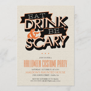 Coma Bebida Y Da Miedo La Invitación De Halloween