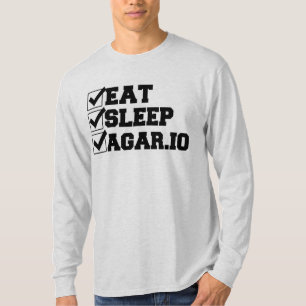 Coma, duerma, camisa con mangas de Agar.io para