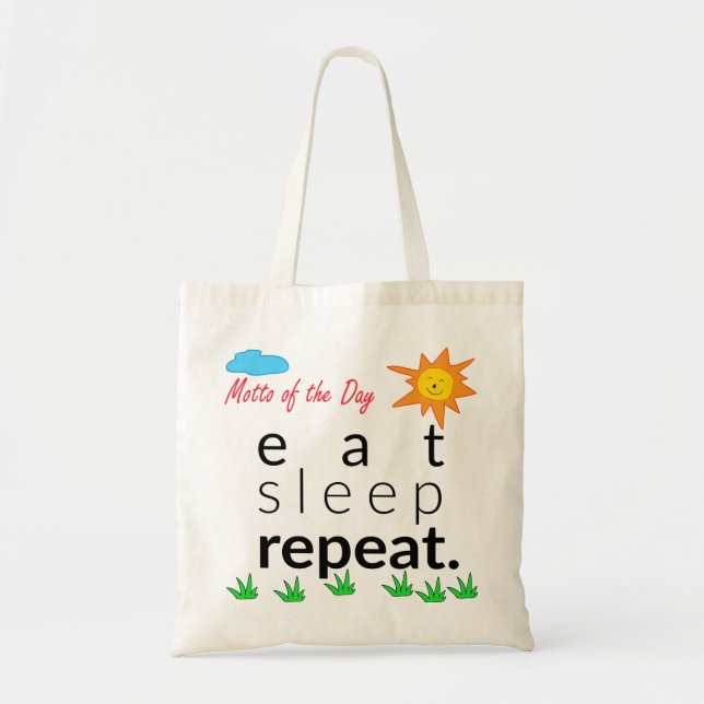 Coma el bolso de la repetición del sueño (Frente)