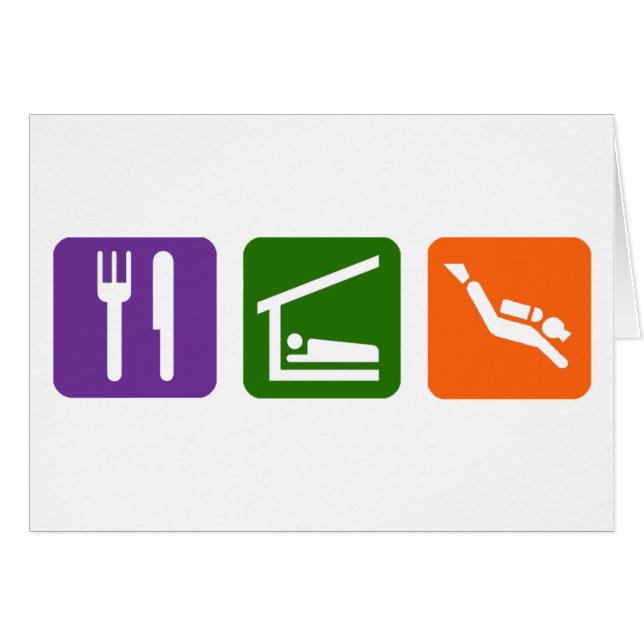 Coma el buceo con escafandra del sueño (Anverso (Horizontal))