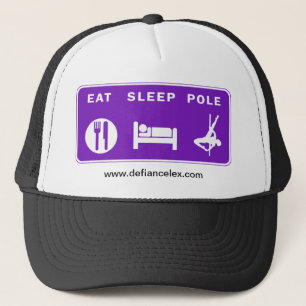 Coma el gorra del camionero de poste del sueño