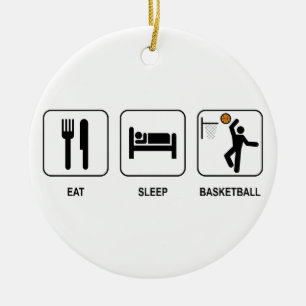 Coma el ornamento del baloncesto del sueño