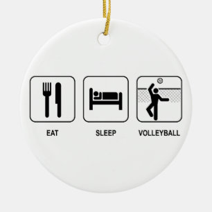 Coma el ornamento del voleibol del sueño