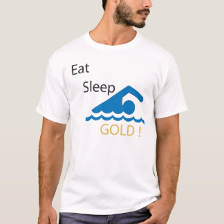 ¡Coma el oro de la nadada del sueño! Camiseta