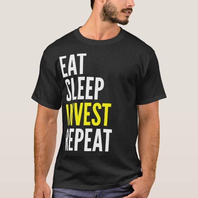 Coma el sueño invierten la camiseta divertida de (Anverso)