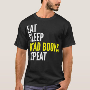 Coma el sueño leen la camiseta divertida de la