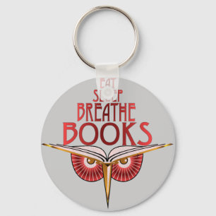 Coma el sueño respiran llavero de los libros