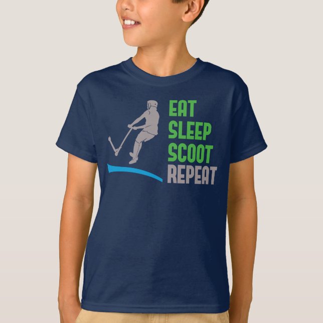 Coma el sueño SCOOT la repetición, camiseta de los (Anverso)