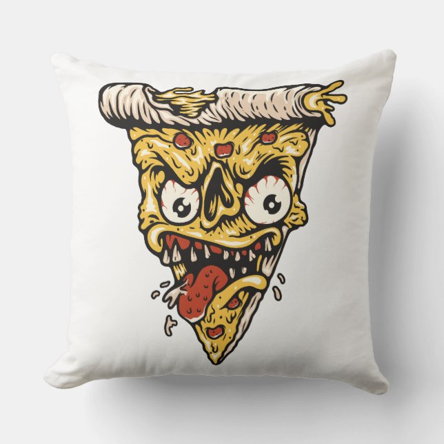 Coma ese Cojín decorativo de pizza - acogedor, cur (Anverso)