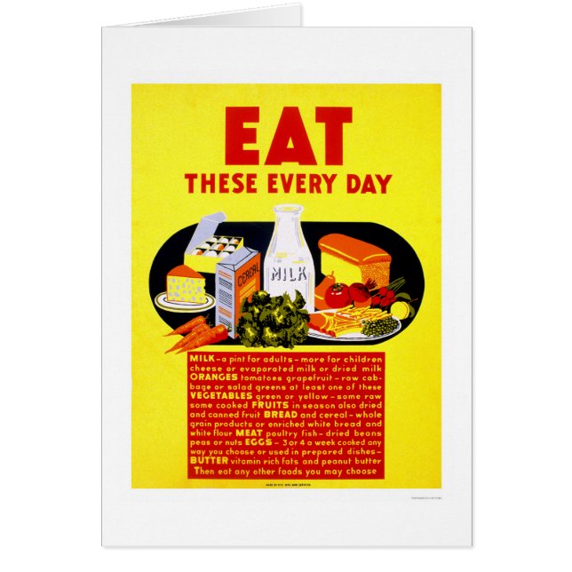 Coma éstos cada día WPA 1942 (Frente)