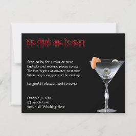 Coma la bebida y sea invitación asustadiza del