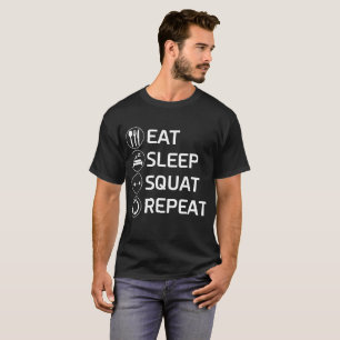 Coma la camisa del entrenamiento de la repetición