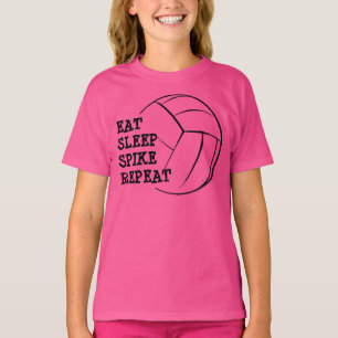 Coma la camisa del raglán del voleibol de la