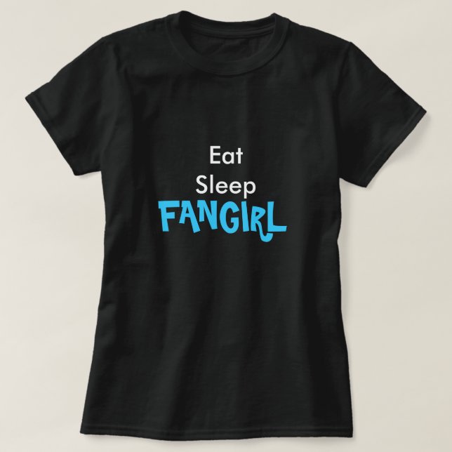 Coma la camiseta de Fangirl del sueño (Diseño del anverso)