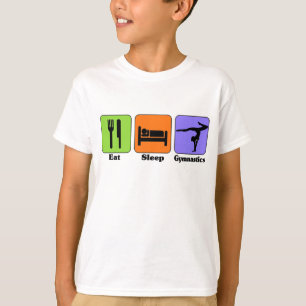 Coma la camiseta de la gimnasia del sueño