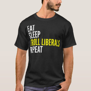 Coma la camiseta de la repetición de los liberale
