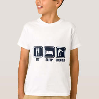 Coma la camiseta de la repetición del billar del