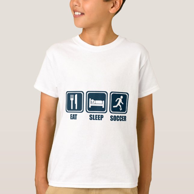 Coma la camiseta de la repetición del fútbol del (Anverso)