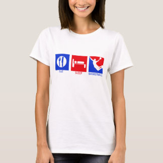 Coma la camiseta de las mujeres del baloncesto del