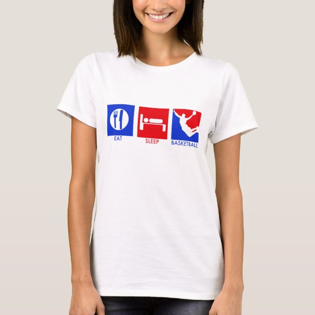 Coma la camiseta de las mujeres del baloncesto del (Anverso)