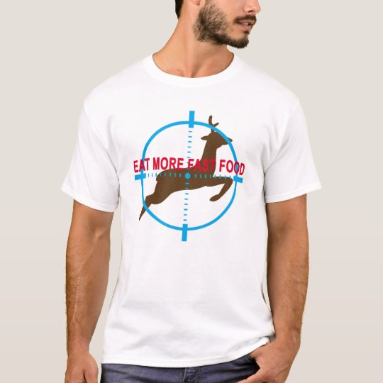 Coma la camiseta del humor de la caza de alimentos