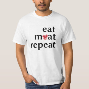 Coma la camiseta divertida vegetariana anti de la