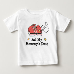 Coma la camiseta infantil del bebé del polvo de m