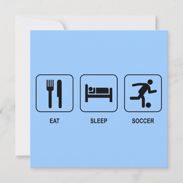 Coma la invitación del fútbol del sueño (Anverso)