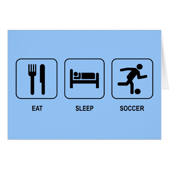 Coma la tarjeta del fútbol del sueño (Anverso (Horizontal))