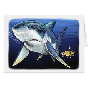 Coma la tarjeta del tiburón