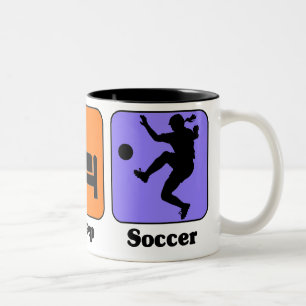 Coma la taza del fútbol del sueño