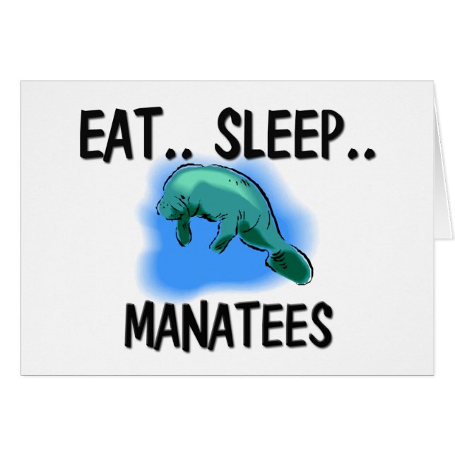 Coma los MANATEES del sueño (Anverso (Horizontal))