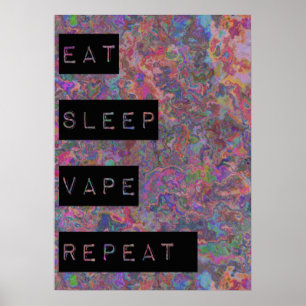 Coma los posters de la repetición de Vape del